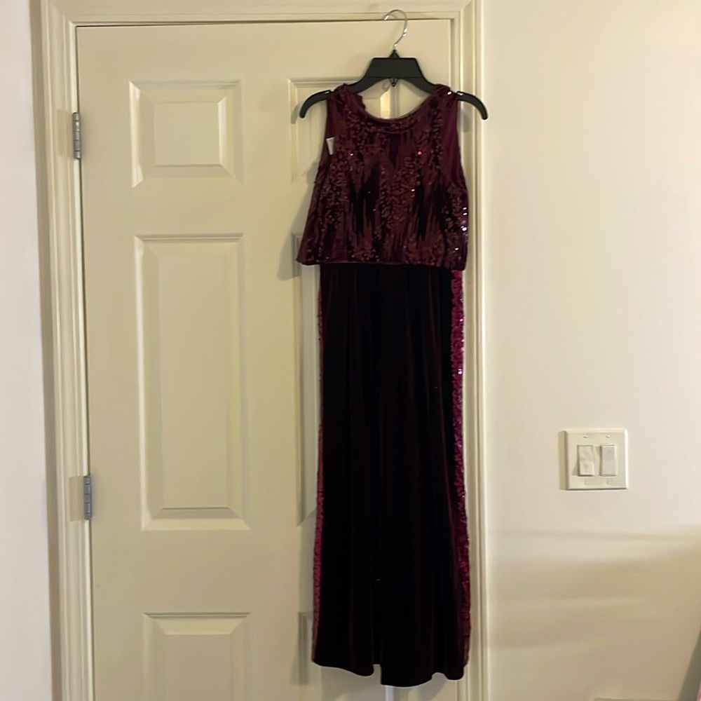 Bonnie Jean Sequin Velvet Romper